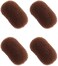 Bump It Up Inserts Hair Clips Sponge Volume Hair Base Head Cushion Invisible Fluffy Hair Pad Hair Style Tool for Women 4 pcs (Brown)