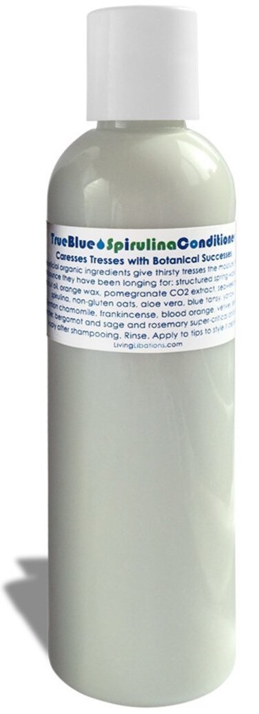 LIVING LIBATIONS - Organic True Blue Spirulina Conditioner   Natural, Plant-Based, Clean Beauty (1 fl oz   30 ml)