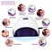 48W LED Nail Dryer Lamp Filfeel Machine Nail Art Tools for Nail Gel Polish Curing with Smart Sensor Manicure Pedicure Tool(US Plug)