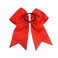 Cheer Bows, Caenagrion 18 PCS 8" Large Red Cheer Hair Bows Ponytail Holder Elastic Band Handmade for Cheerleaders Teen Girls College Sports (Red)