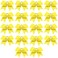 Cheer Bows, Caenagrion 18 PCS 8" Large Yellow Cheer Hair Bows Ponytail Holder Elastic Band Handmade for Cheerleaders Teen Girls College Sports (Yellow)