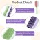 Curl Defining Brush, Double Side Hair Brushes, Scalp Scrubber, Soft Silicone &amp; Two-tiered Teeth, Scalp Massager, Hairbrush for Wet &amp; Dry Hair (Green)