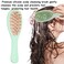 Curl Defining Brush, Double Side Hair Brushes, Scalp Scrubber, Soft Silicone &amp; Two-tiered Teeth, Scalp Massager, Hairbrush for Wet &amp; Dry Hair (Green)