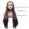 Micro Braided Box Braids Wig Natural Hairline Purple Long Braiding Hair Realistic Hand Braid Lace Front Wigs for Black Women Pre Plucked Braids Synthetic Braided Lace Wig Cosplay Party Daily 28 Inch
