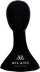 MILANO COLLECTION 17&rdquo; PVC Lightweight Wig Head Mannequin, Wig Head Stand for Styling, Display, and Wig Storage, Compatible with All T-Pins (Glossy Black)