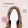 MILANO COLLECTION 17&rdquo; PVC Lightweight Wig Head Mannequin, Wig Head Stand for Styling, Display, and Wig Storage, Compatible with All T-Pins (Glossy White)