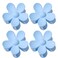 4 Pcs Blue Hair Claw Clips - Large Floral Hair Clips, Strong Hold for Women Thin Hair &amp; Thick Hair