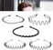 Black Men Fashion Metal Wavy Headband Reusable Hair Band Hoop Party Hairpins Headwear Hair Accessories Deft Women's Fashion Headbands