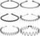 Black Men Fashion Metal Wavy Headband Reusable Hair Band Hoop Party Hairpins Headwear Hair Accessories Deft Women's Fashion Headbands