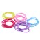 Coobbar 100pcs Women Elastic Hair Ties Band Ropes Ring Ponytail Holder (Red)