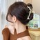 Korean Dolphin Hair Claw Clip Cartoon Design Barrettes Hairpin Large Metal Jaw Clamp High Ponytail Hairpin Hair Claw Shark Grab Clip for Thick Thin Hair Accessories Golden