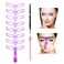 Eyebrow Stencil, Eyebrow Shaper Kit,8 Styles Reusable Eyebrow Template Positioning Tool, The Wide is 5.2 Inch, Length is 4Inch, with Handle and Strap, Eyebrow Razor, 1 Coffee Eyebrow Pen