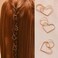 Hair Braid Rings Hair Hoops Braid Pendant Hair Accessories Hair Clip Accessories for Women and Girls(Gold)