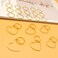 Hair Braid Rings Hair Hoops Braid Pendant Hair Accessories Hair Clip Accessories for Women and Girls(Gold)