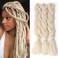 Original Jumbo Braids Hair Extension 3pcs Pure Blonde Color 24inch 100g/pc For Twist Box Braiding Hair (613#)