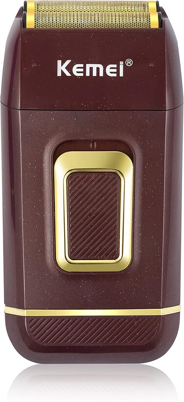 KEMEI Foil Shaver Double Electric Shaver for Men Electric Razors Head Shavers for Bald Men Barber Supplies Hair &amp; Beard Trimmer Cordless Rechargeable