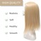 Blonde Wig Straight Hair Colorful Shawl Long Hair Split Women's Synthetic Girl Wig Middle Part Suitable for Daily Party Role Play Heat Resistant Natural 14&rsquo;&rsquo; Lengthening Fashion