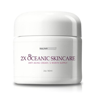 2X Oceanic Skincare Cream - Anti Aging Cream 2 Month Supply - Collagen &amp; Vitamin Infused Nourishing Anti Aging Face Cream - Reduce Wrinkles Appearance - Improve Age Spots &amp; Redness - Help Repair Skin