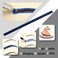 Eyebrow Microblading kit, Atomus Eyebrow Micro Needling Pen Set with Pigment Ink Cups Holder 14pin Blades Plastic Wraps Practice Skin Pencil for Eyebrow Tattoo Permanent Makeup (#02)