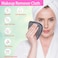 Makeup Remover Cloths for Face, Eye, Lips - Reusable Makeup Remover Pads Soft Microfiber Facial Cleansing Cloths 5 x 5 inch 6 Pack (Gray)
