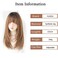 Long Black Straight Hair Wig with Bangs Synthetic High Density Long Hair Wig for Women (Brown, 22inch)