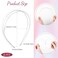 OIIKI 6PCS Metal Double Headbands, Silver Double Row Hairbands, Alloy Hair Hoop Hair Accessories for Women Girls Bridal Bridesmaid Headpieces for Wedding, Parties, Daily Use