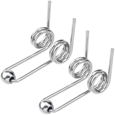 OIIKI 2PCS Double Return Torsion Springs for Curling Iron Rod - Alloy Replacement Accessories, 24mm Length