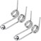OIIKI 2PCS Double Return Torsion Springs for Curling Iron Rod - Alloy Replacement Accessories, 24mm Length