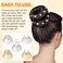 OIIKI 25PCS Rhinestone Pearl Spirals Hair Clips, Sparkle Crystal Flower Pearl Coil Hair Jewelry Clips, Hair Decorative Accessories for Bridal, Bridesmaid Flower Wedding Party Prom (5 Styles)