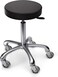 TASALON Adjustable Rolling Stool - Swivel Workbench Stool for Kitchen, Salon, Spa &amp; More - Black