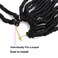24 Inch Faux Locs Crochet Hair 6 Packs Soft Goddess Locs Crochet Braids Deep Wave Pre Looped Crochet Hair Extensions for Black Women 1B