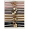 16PCS Thin Hair Ties, Boho Hair Ties Bracelets Ponytail Holders for Women, Cute Metal Beads Ties Decorative Hair Elastics