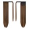 BARSDAR Straight Ponytail Extension - 26 Inch Long Straight Wrap Around Ponytail for Women Clip in Ponytail Hair Extensions Synthetic Brown Hair Pony Tails Hairpieces Daily - Dark Brown &amp; Auburn