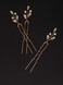 3 PCS Bridal Women Pearls Rhinestones Simple Little Hair Pins Vintage Wedding Party Crystal Rhinestones Party Prom Hair Accessories(Gold))
