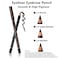 Go Ho 6 PCS Eyebrow Eye Liner Pencil Set,Easy to Color Sweatproof Eye Brow Pencil,Professional Long-lasting Eyeliner Gel Makeup Brow Tint Pen,3 Colors(Black,Brown,Dark Brown)