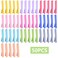 50pcs 10 Colors Alligator Hair Clips Metal Duck Bill Hairclips Single Prong Non-slip Hair Barrette Sectioning Hairpins for Women Salon Styling DIY Accessories