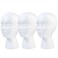 BALABALA 3 Pcs Foam Wig Head, Female Styrofoam Mannequin Hairpieces Stand Holder Cosmetics Model Head Wig Display for Style, Model, Display Hair, Hats, Hairpieces, Mask , Salon and Travel