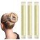Magic Hair Bun Makers 3 Pcs, LHAAAYF Professional Ballet Bun Shaper Tool - Perfect Donut Bun for Kids and Ballerinas, Easy to Use, Blonde