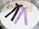 Olivia 2PCS Silky Satin Hair Bows Hair Clip SPILL UR GUTS Purple Black Summer Hair Ribbon Holder Accessories for Women Girls