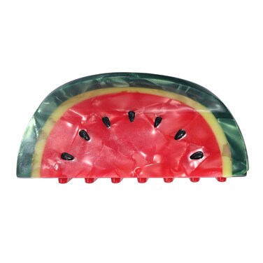 Cute Fruit Watermelon Hair Claws and Clips - Fashion Summer Barrettes, Acetate Claws for Thin, Medium &amp; Short Hair, Hair Accessory Gifts