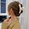 4 PACK Hair Claw Clips, 4.3 inch Plush Hair Clips, Large Fur Hair Catch, Hair Gippers for Women Half Bun Hairpins for Daily,Parties, 4 Count (Pack of 1)