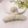 4 PACK Hair Claw Clips, 4.3 inch Plush Hair Clips, Large Fur Hair Catch, Hair Gippers for Women Half Bun Hairpins for Daily,Parties, 4 Count (Pack of 1)