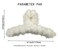 4 PACK Hair Claw Clips, 4.3 inch Plush Hair Clips, Large Fur Hair Catch, Hair Gippers for Women Half Bun Hairpins for Daily,Parties, 4 Count (Pack of 1)