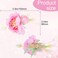 2pcs Silk Flower Hair Clips for Women, 2 in 1 Flower Brooch, Pearl Floral Hair Pins Barrettes for Women Girls Brides Party Wedding Decor Hair Buns Updo Holder Accessories- Pink &amp; Light Pink
