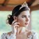 4 Pack Glittering Rhinestone Non-Slip Crown Headbands for Women, Sparkling Crystal Heart Adjustable Wedding Bridal Tiara Headpiece Hair Band for Brides Bridemaids Girls- 2 Gold &amp; 2 Silver