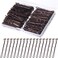 200Pcs 1.46 Inch Mini Brown Hair Bobby Pins, Compact Wavy Hair Pins for All Hair Styles, Women, Girls