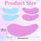 4 PCS Silicone Eye Patches Reusable, Under Eye Patches, Eye Mask for Skin Care for Reduce Wrinkles, Fine Lines and Eye Bags - Blue, Purple - 2 Pairs