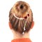 2Pcs Red Rose Hair Claw Clips Vintage Pearl Barrettes High Ponytail Pill Head Holder Valentines Wedding Decorative Hair Accessories for Women Girls Thick Hair