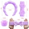 LIEWEILS TLUXX 4-Piece Spa Headband &amp; Wristband Set， Reusable Makeup &amp; Skincare Accessories for Face Washing, Preventing Liquid Overflow - Ideal for Women &amp; Girls
