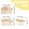 Dazzhues 6 PCS Leaf Hair Combs Wedding Hair Comb Clips Gold Rhinestone Side Comb Wedding Headpiece Hair Accessories for Women Girls Bride Bridesmaid(3 Different Size)